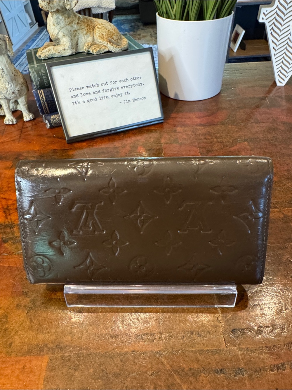 Louis Vuitton Brown Vernis Patent Leather Continental Wallet - Picture 5 of 12